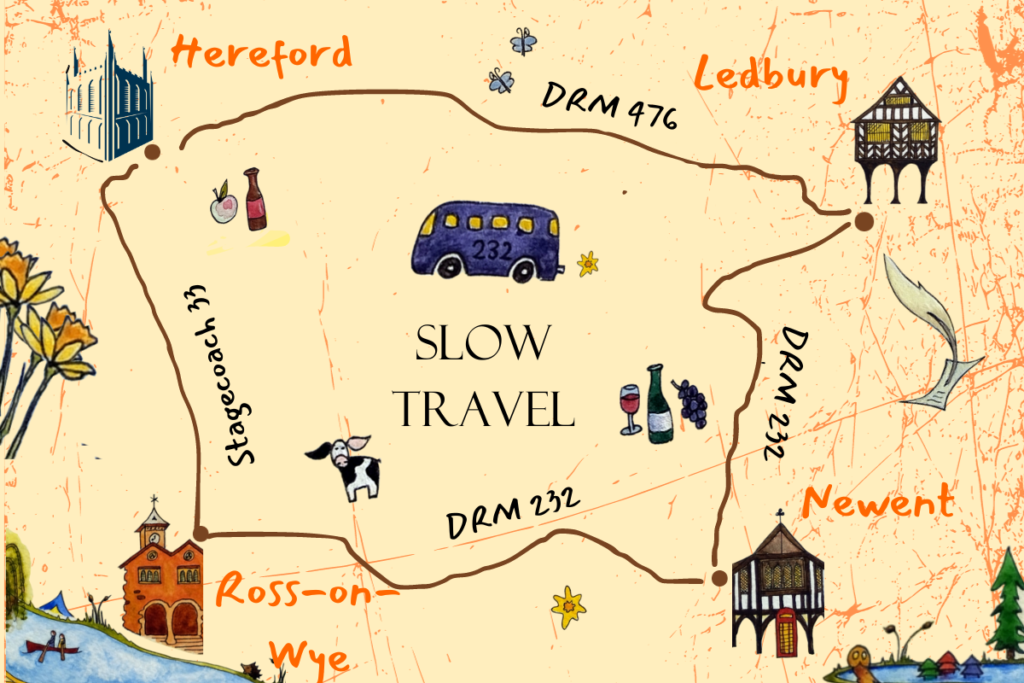 slow travel route map